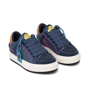 Kurt Geiger London KIDS Leather Southbank Tag Sneakers SIZE 2